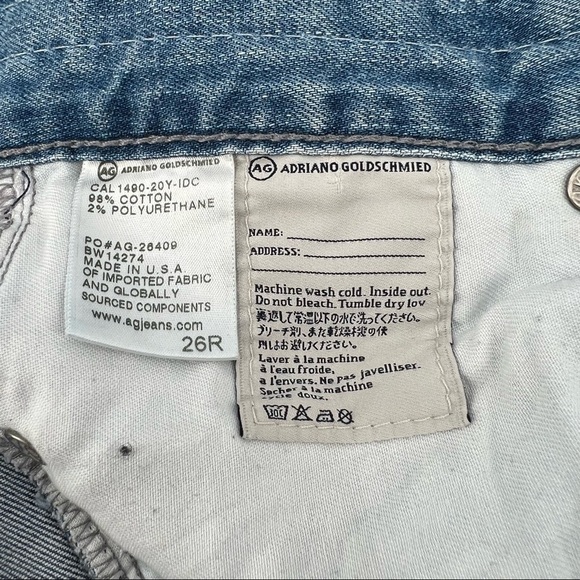 Ag Adriano Goldschmied The Nikki Relaxed Distressed Skinny Jeans Size 26 Womens - Picture 6 of 9